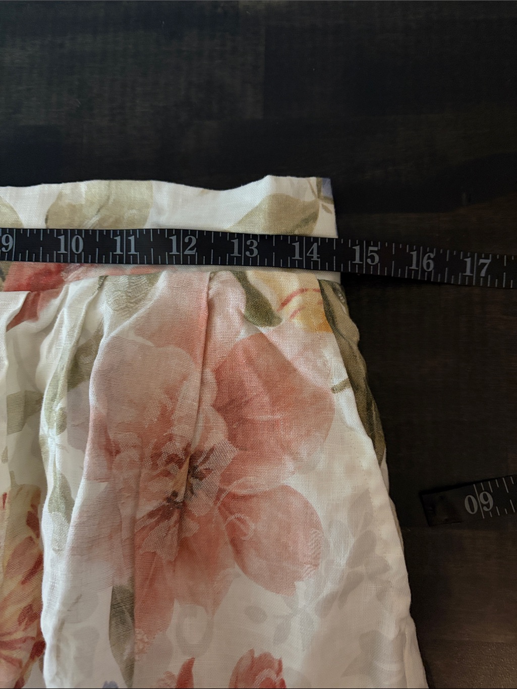 Line Markvardsen White Joy Skirt Summer Bloom Linen Midi Size Small — image 7 of 8